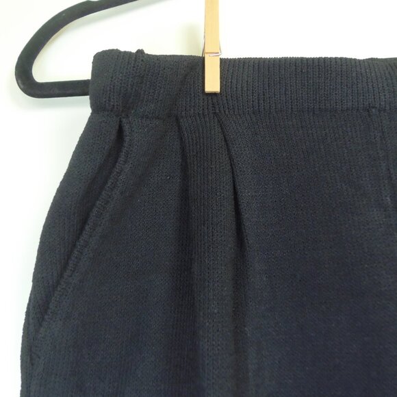 St. John Collection by Marie Gray Classic Black Knit Pull On Pants Size 10 Quiet - Picture 5 of 10